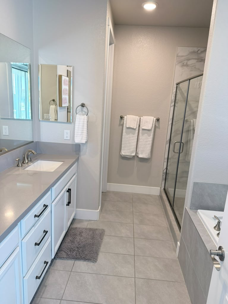 Clean shower and tile