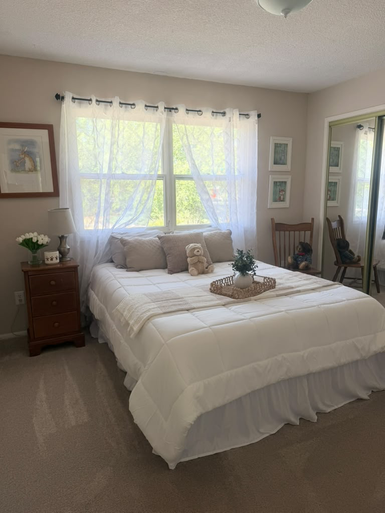 Prepared guest bedroom — Madeline’s Cleaners
